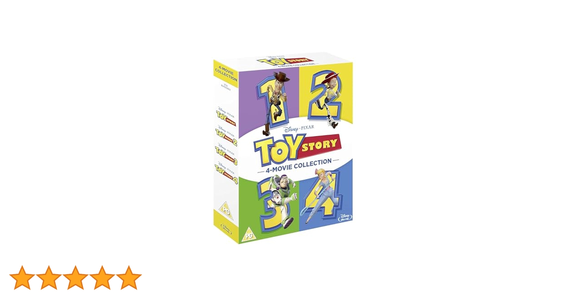Toy Story 4-Movie Collection: Toy Story 1-4 Boxset With
